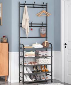 Cabideiro Sapateira Metálica Decoteam 4 Níveis 8 Ganchos