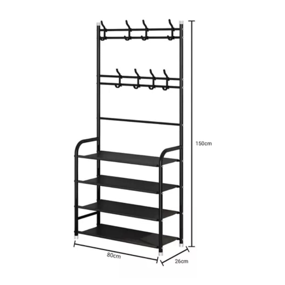 Cabideiro Sapateira Metálica Decoteam 4 Níveis 8 Ganchos - Imagem 4