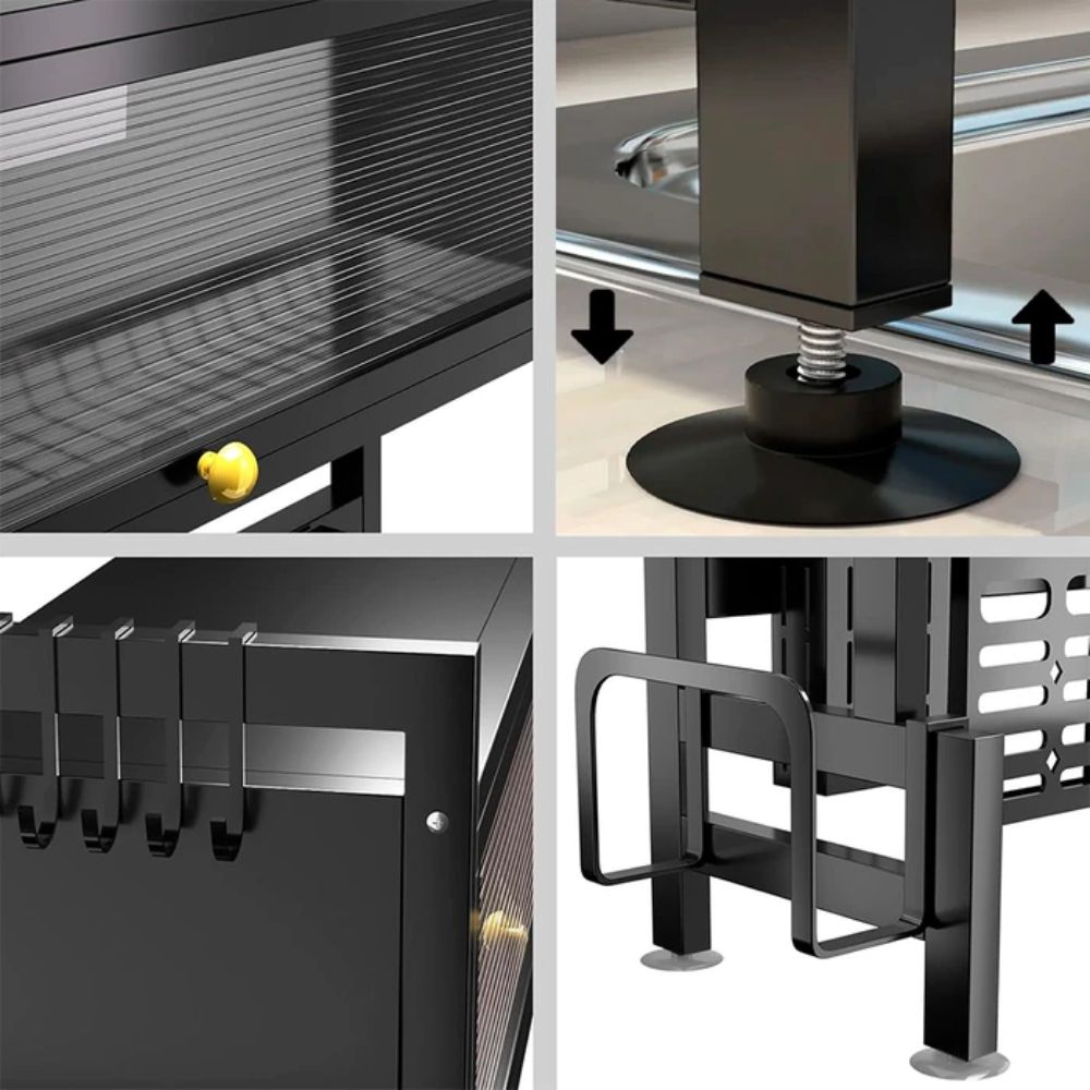 Organizador Escorredor Decoteam 2 Prateleiras 85x28x80 - Imagem 3