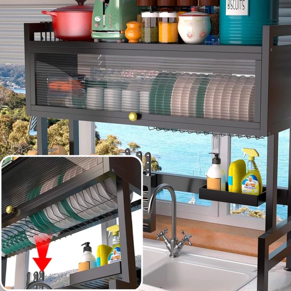 Organizador Escorredor Decoteam 2 Prateleiras 65x28x80 - Imagem 8