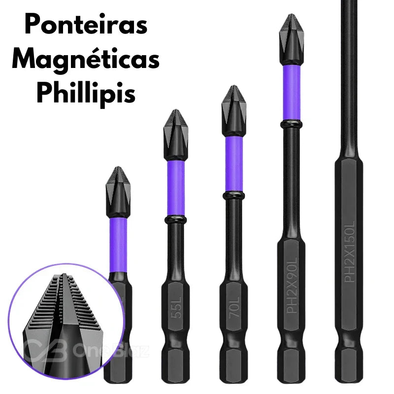 Conjunto de Ponteiras Phillips Magnéticas para Parafusadeira – Precisão e Praticidade - Imagem 8