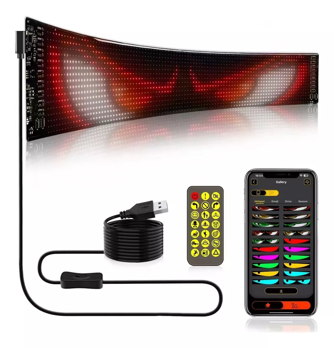 Tela Flexível de LED para Carros e Caminhões - Imagem 4