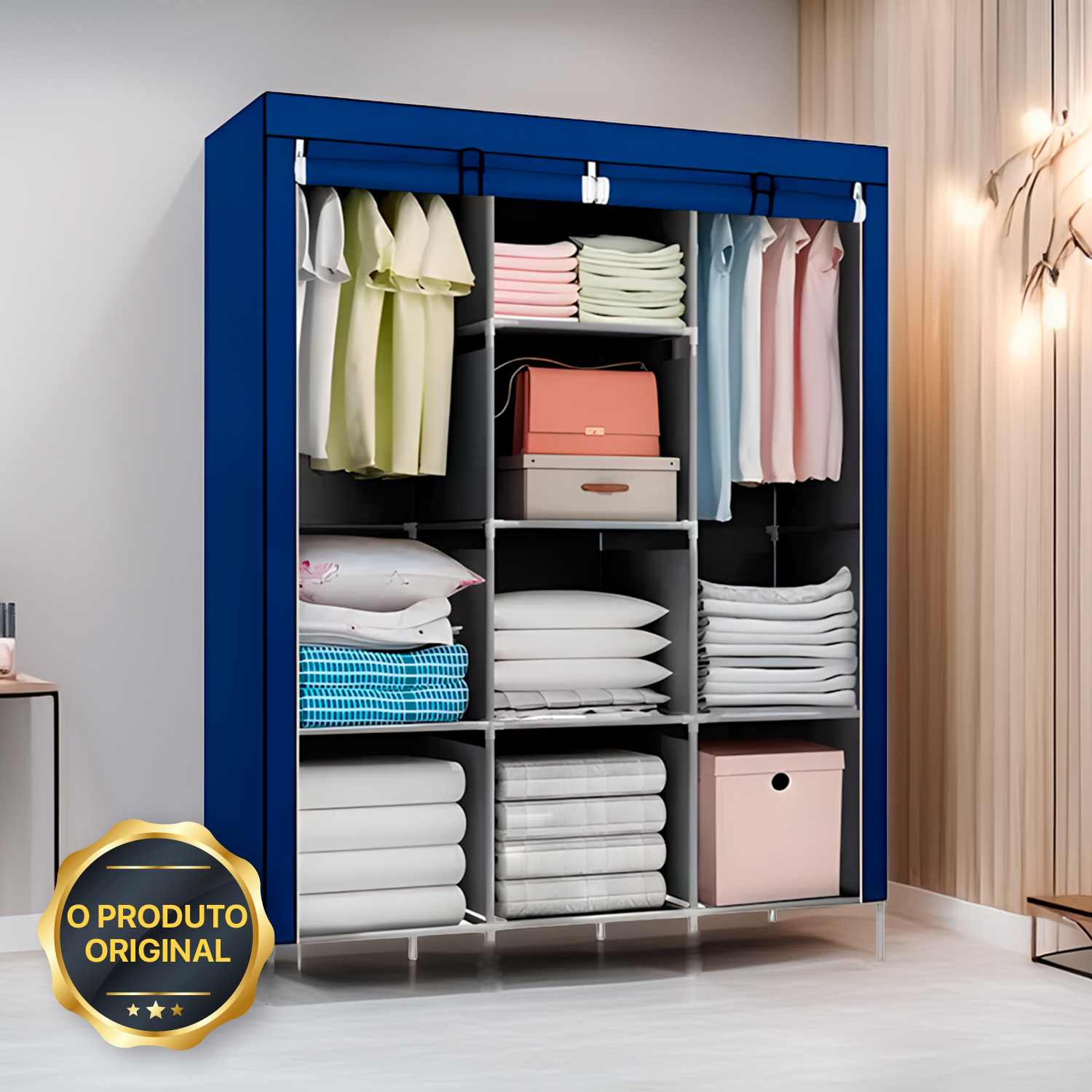 Guarda Roupa Dobrável Organizador Roupa Decoteam