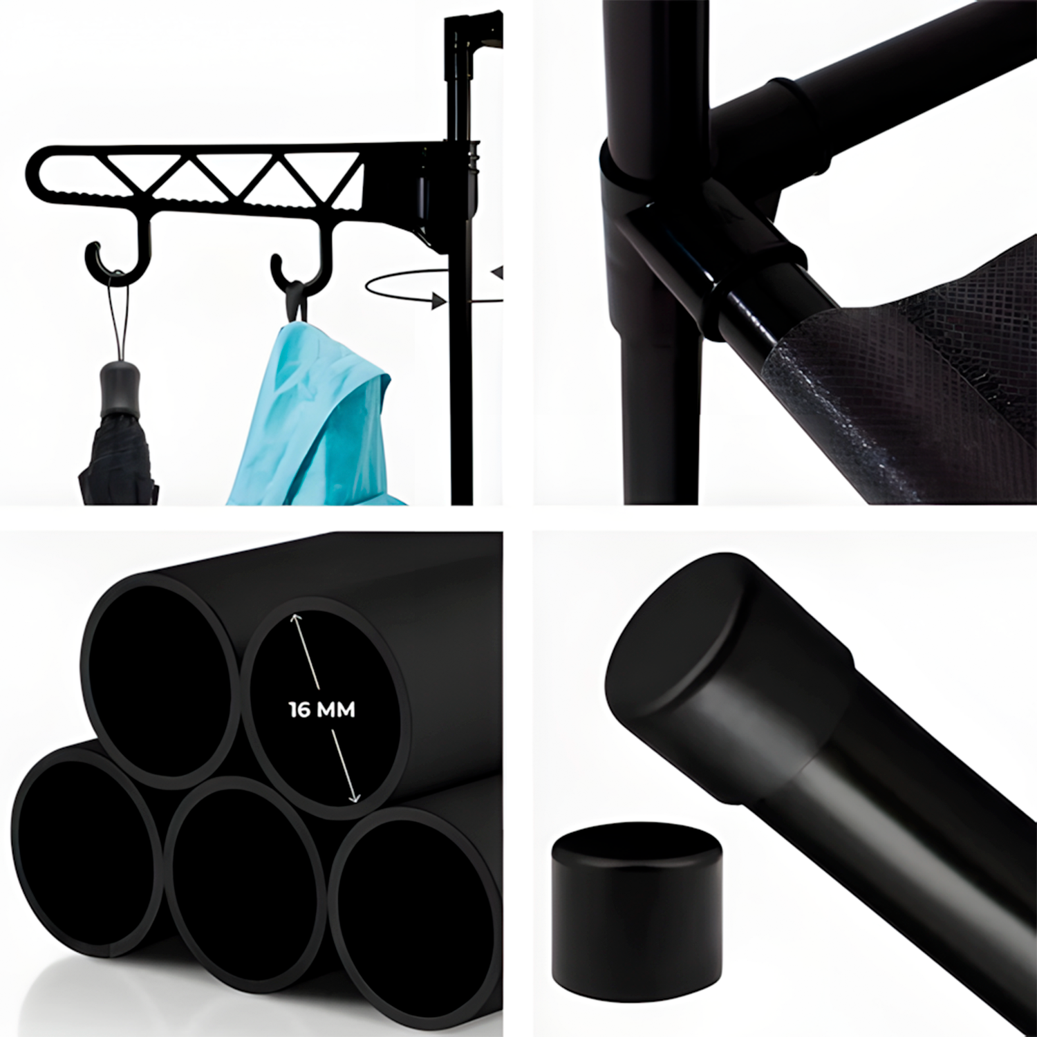 Guarda Roupa Decoteam Dobrável Closet Aberto Organizador Aço - Imagem 2