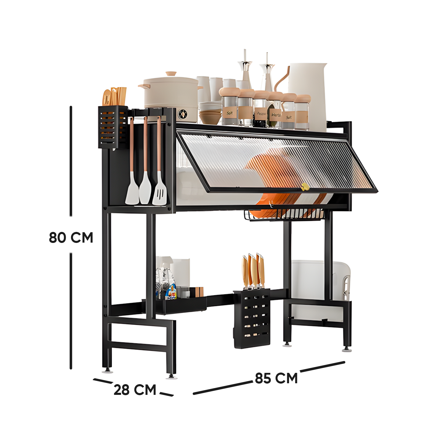Organizador Escorredor Decoteam 2 Prateleiras 65x28x80 - Imagem 5