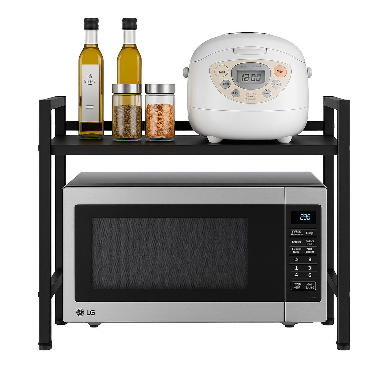 Rack Metálico Multiuso Decoteam Ajustável Para Microondas - Imagem 5