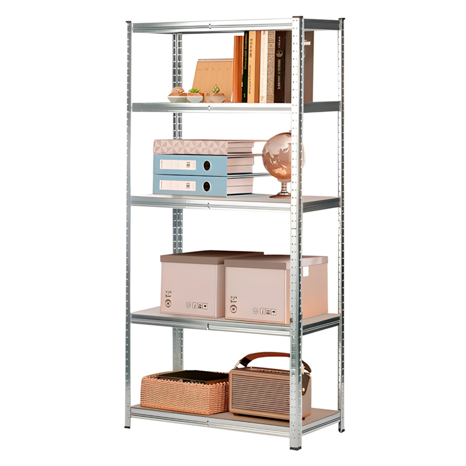 Estante De Aço Decoteam Organizadora 5 Prateleiras Multiuso