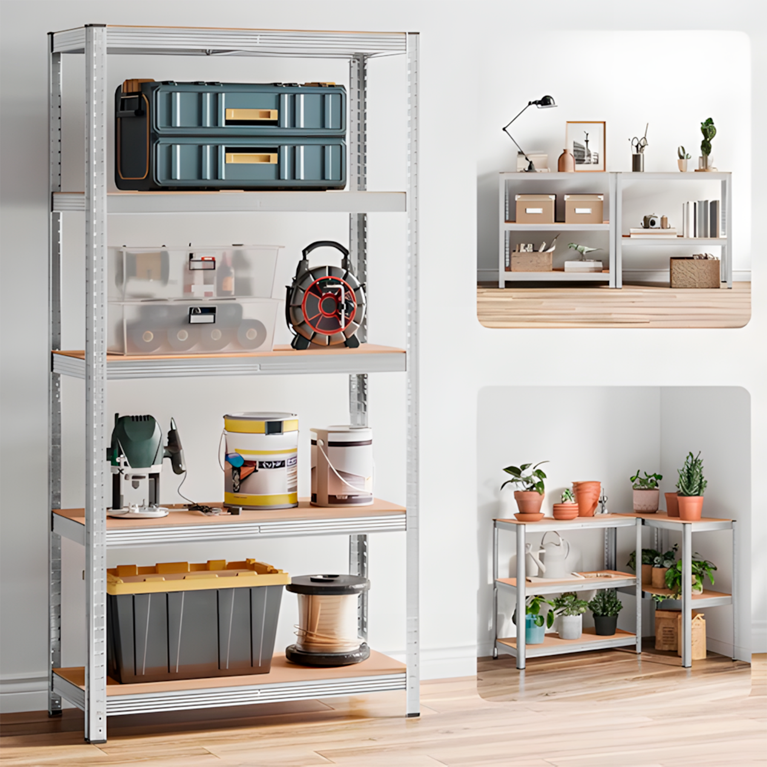 Estante De Aço Decoteam Organizadora 5 Prateleiras Multiuso - Imagem 6