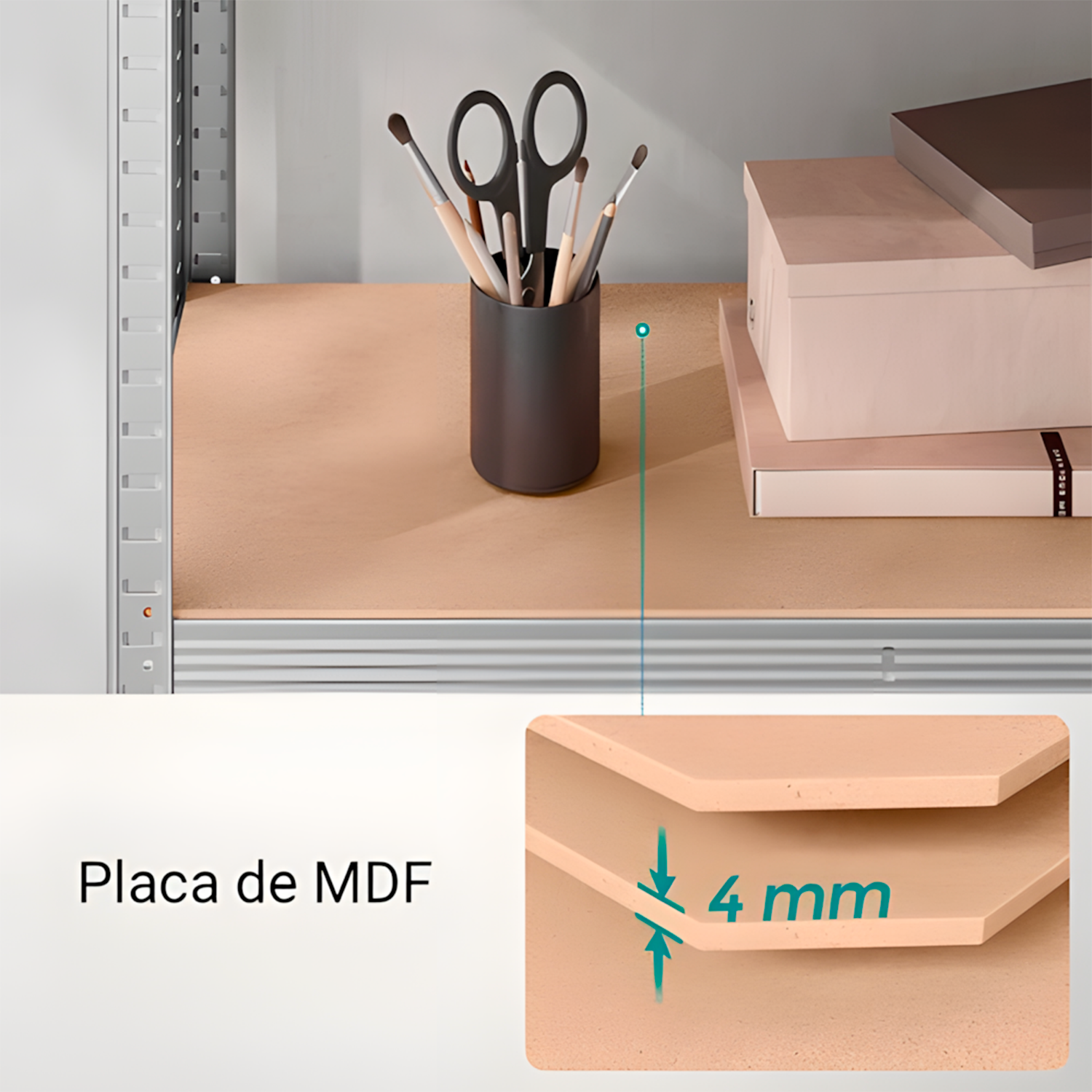 Estante De Aço Decoteam Organizadora 5 Prateleiras Multiuso - Imagem 7