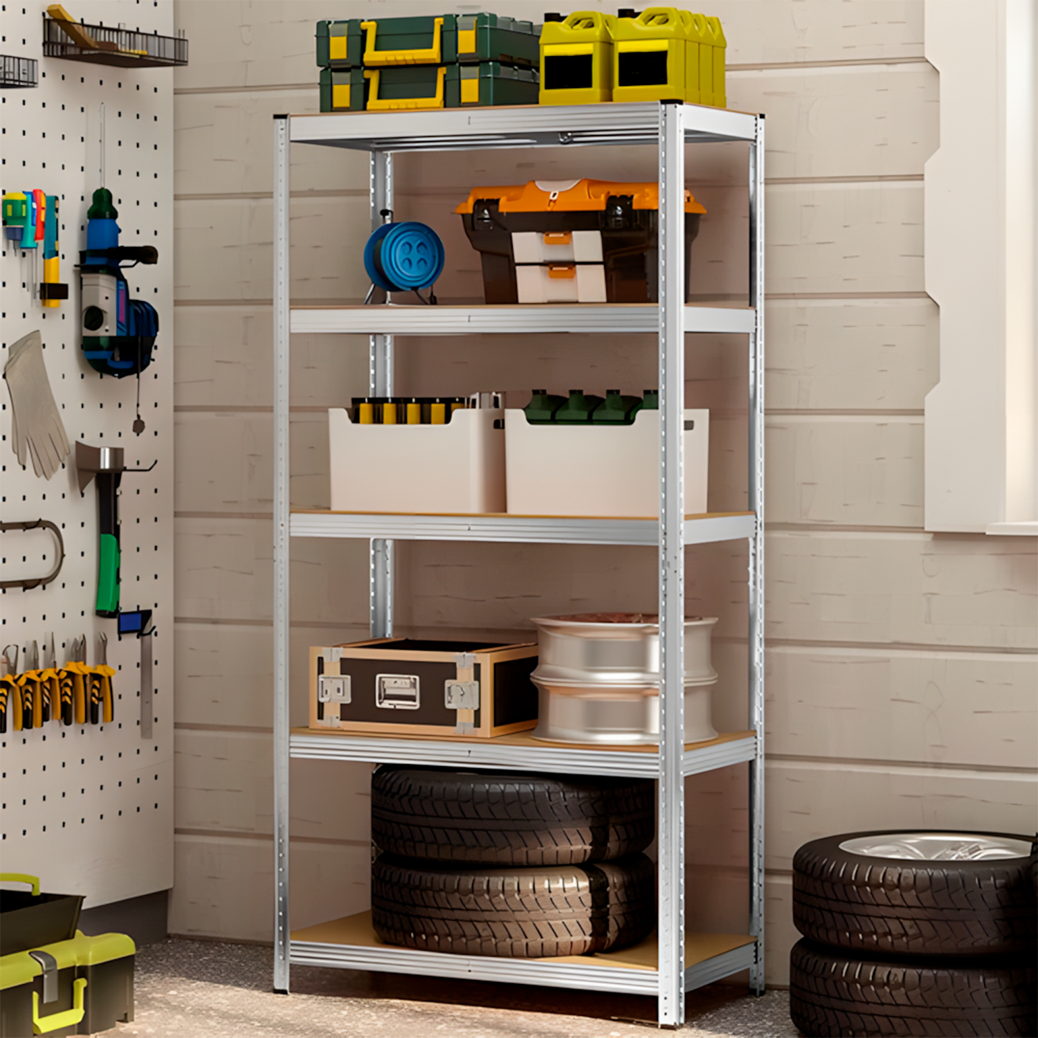 Estante De Aço Decoteam Organizadora 5 Prateleiras Multiuso - Imagem 8