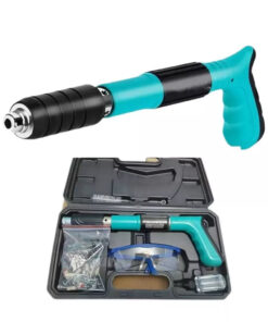 Pistola De Fixação Finca Pinos + Brinde 300 Pinos para Drywall Gesso Concreto Madeira