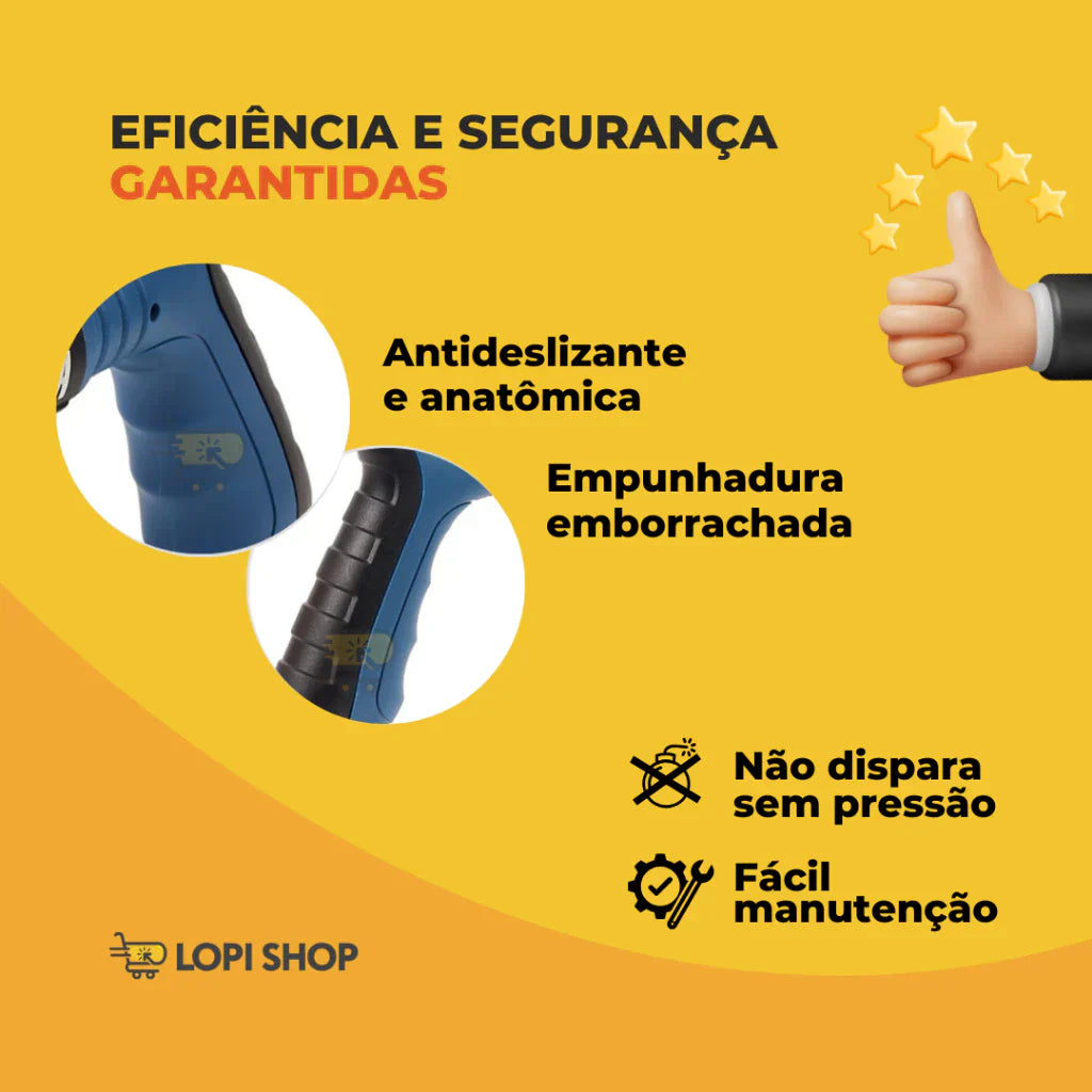 Pistola De Fixação Finca Pinos + Brinde 300 Pinos para Drywall Gesso Concreto Madeira - Imagem 6