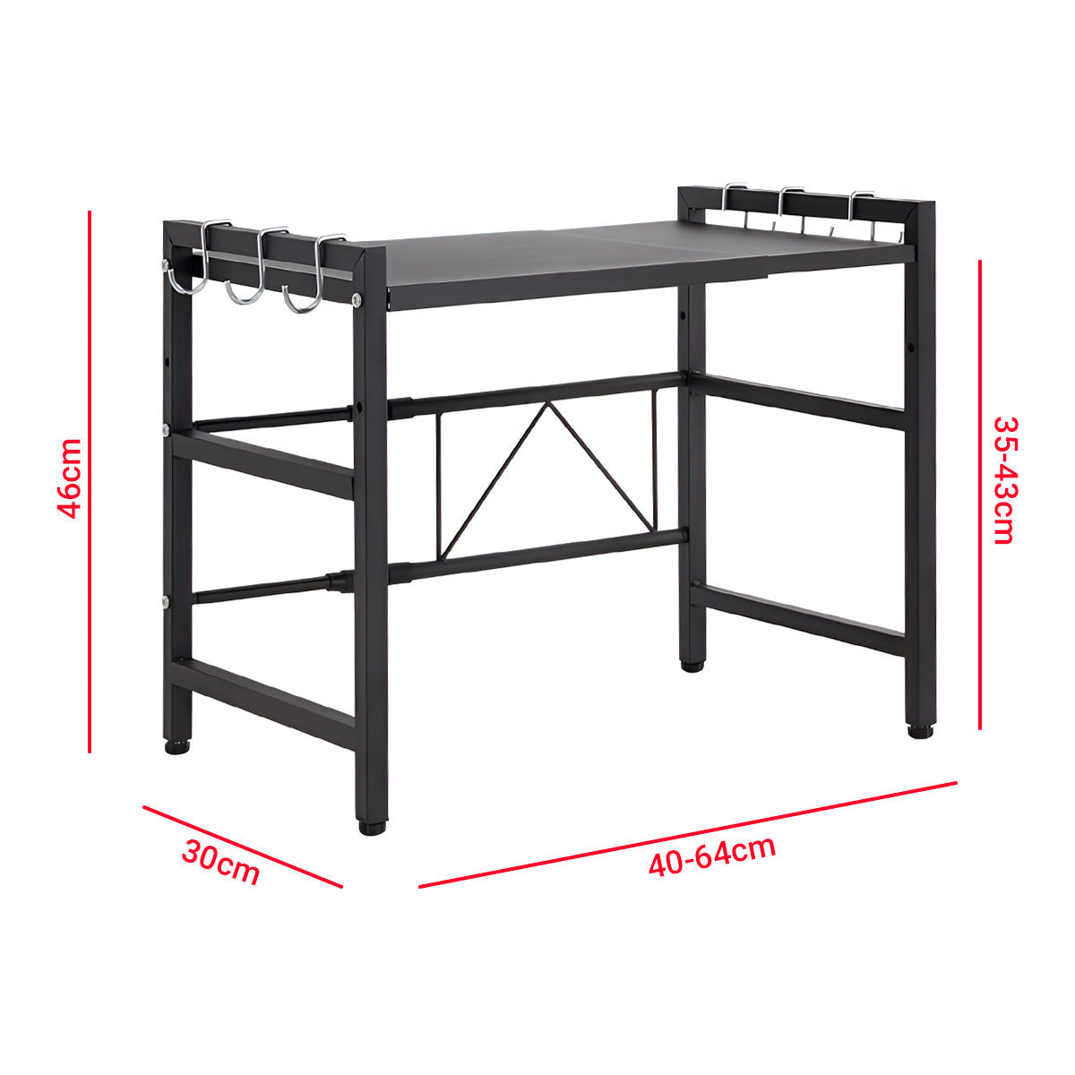 Rack Metálico Multiuso Decoteam Ajustável Para Microondas - Imagem 9