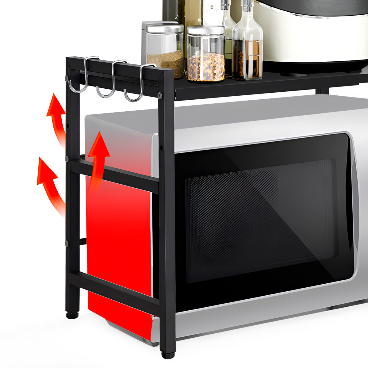 Rack Metálico Multiuso Decoteam Ajustável Para Microondas - Imagem 10