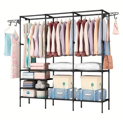 Guarda Roupa Decoteam Dobrável Closet Aberto Organizador Aço - Imagem 8