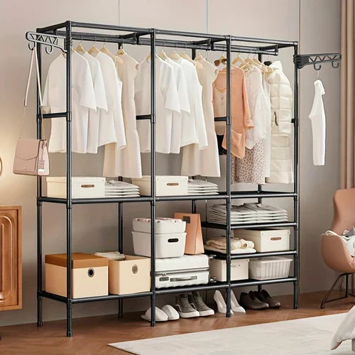 Guarda Roupa Decoteam Dobrável Closet Aberto Organizador Aço - Imagem 7