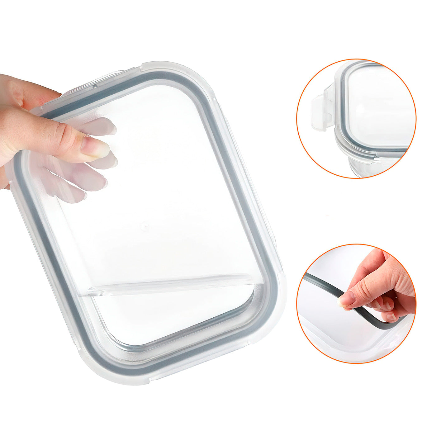 Conjunto 16 Potes Herméticos Croix Empilhavel Tampa E Trava - Imagem 9