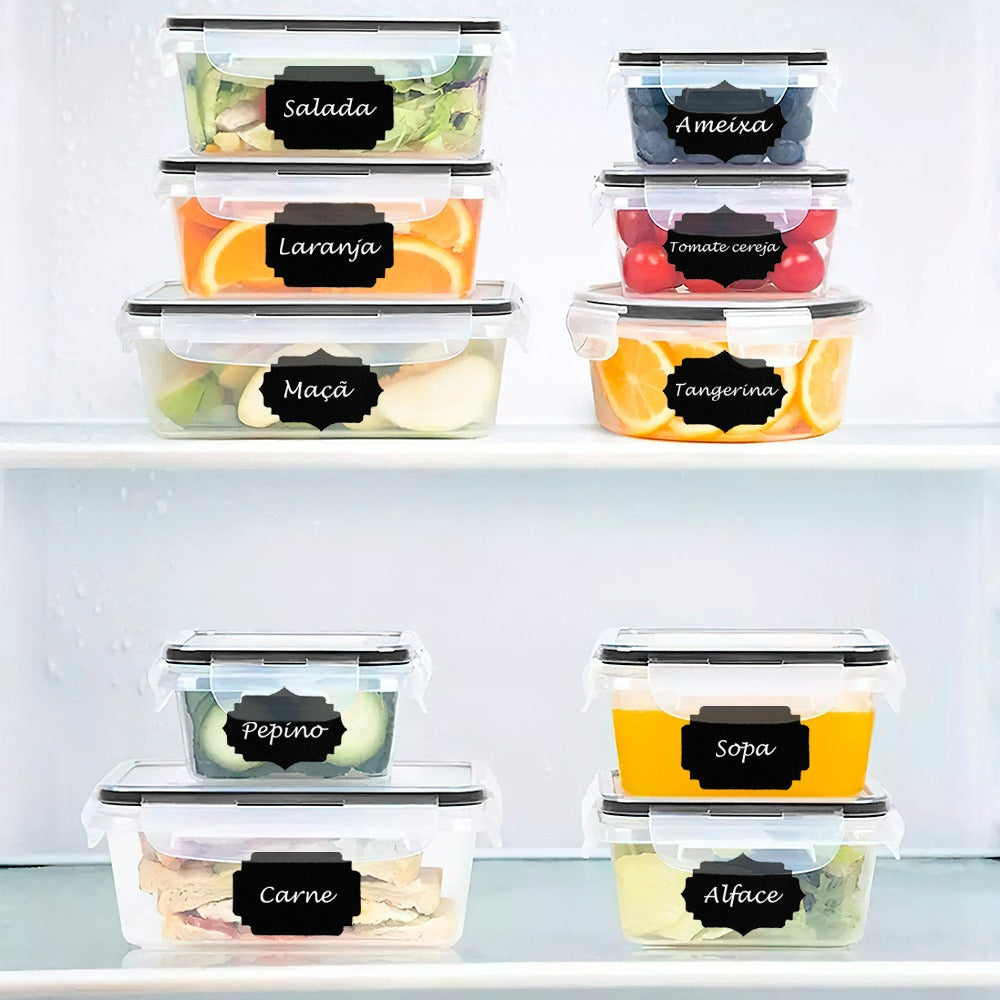 Conjunto 24 Potes Herméticos Croix Empilhavel Tampa E Trava! - Imagem 5